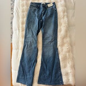 Abercrombie High Rise Vintage Flare Blue Jeans